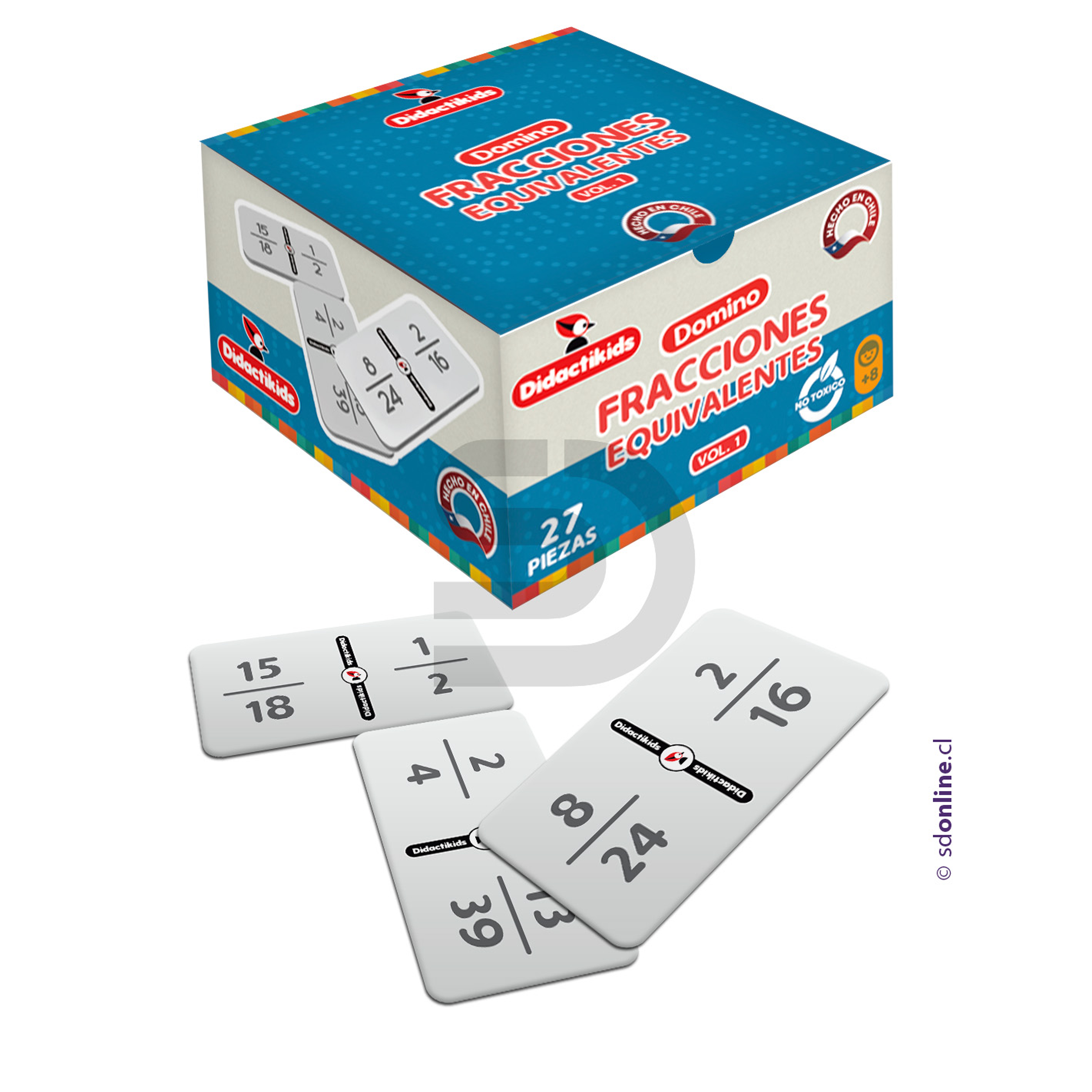 Dominó de fracciones equivalentes 1
