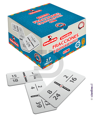 Dominó de fracciones equivalentes