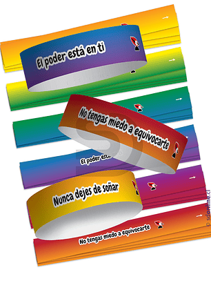 Pulseras motivacionales ciclo básico a media