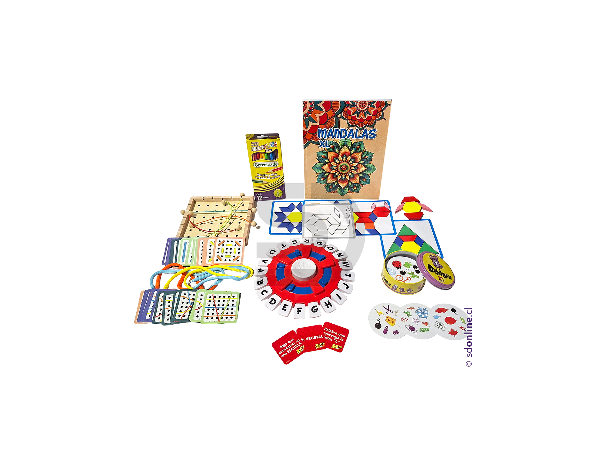 Kit estimulación cognitiva adulto mayor 6 pzas 1