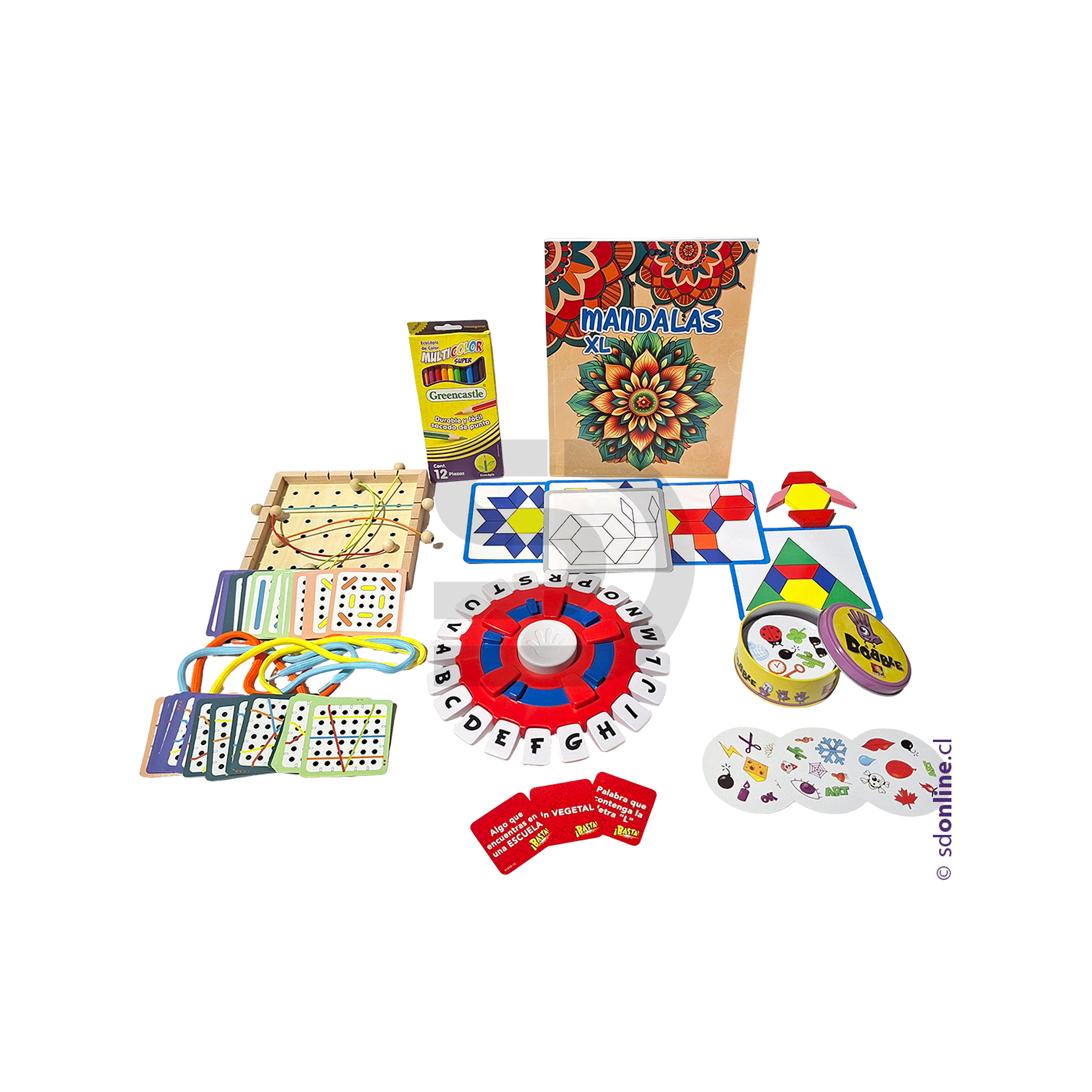 Kit estimulación cognitiva adulto mayor 6 pzas 1