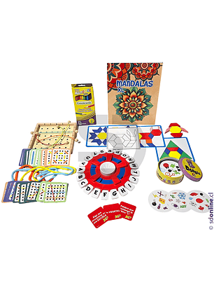 Kit estimulación cognitiva adulto mayor 6 pzas