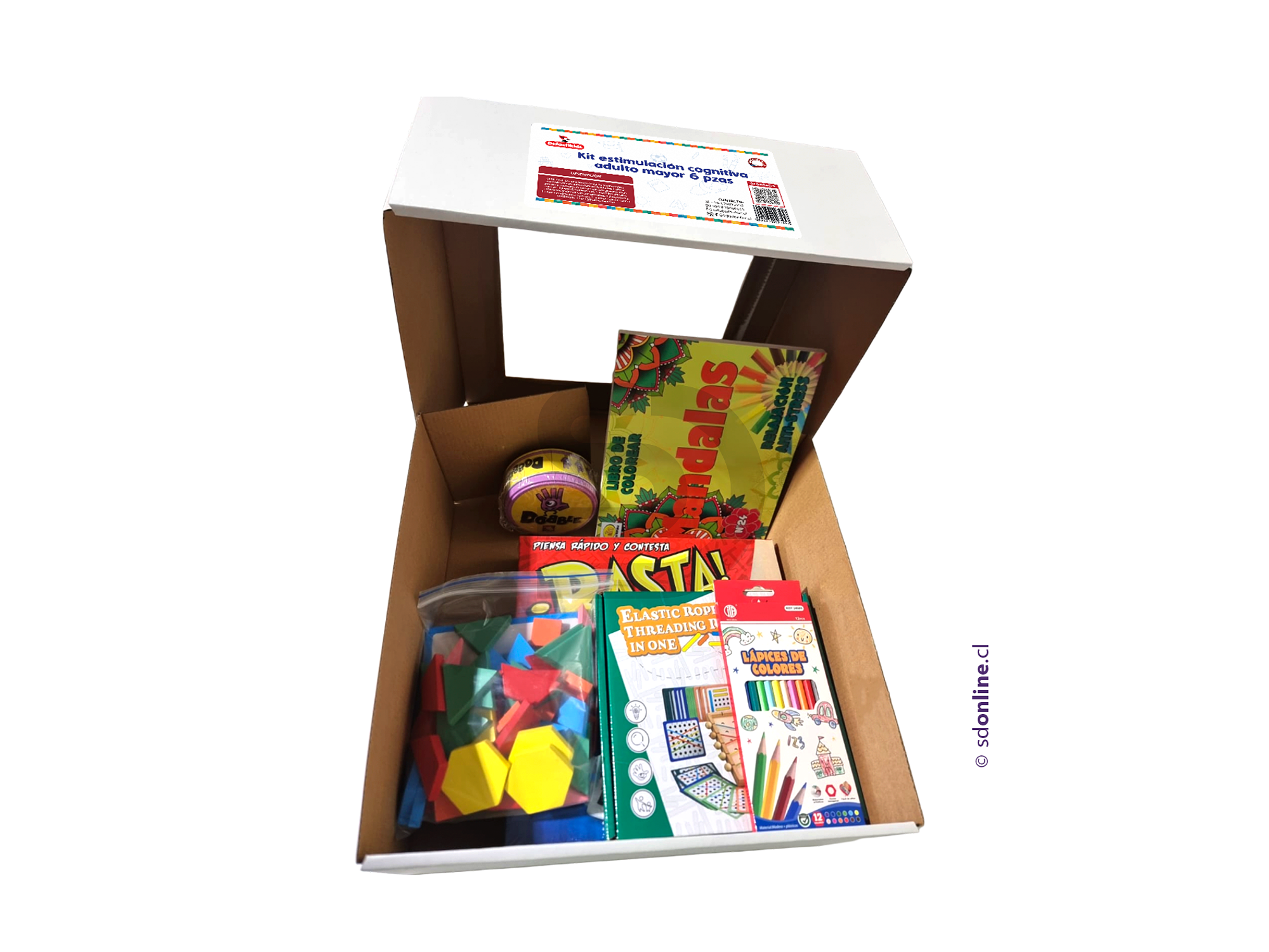 Kit estimulación cognitiva adulto mayor 6 pzas 2