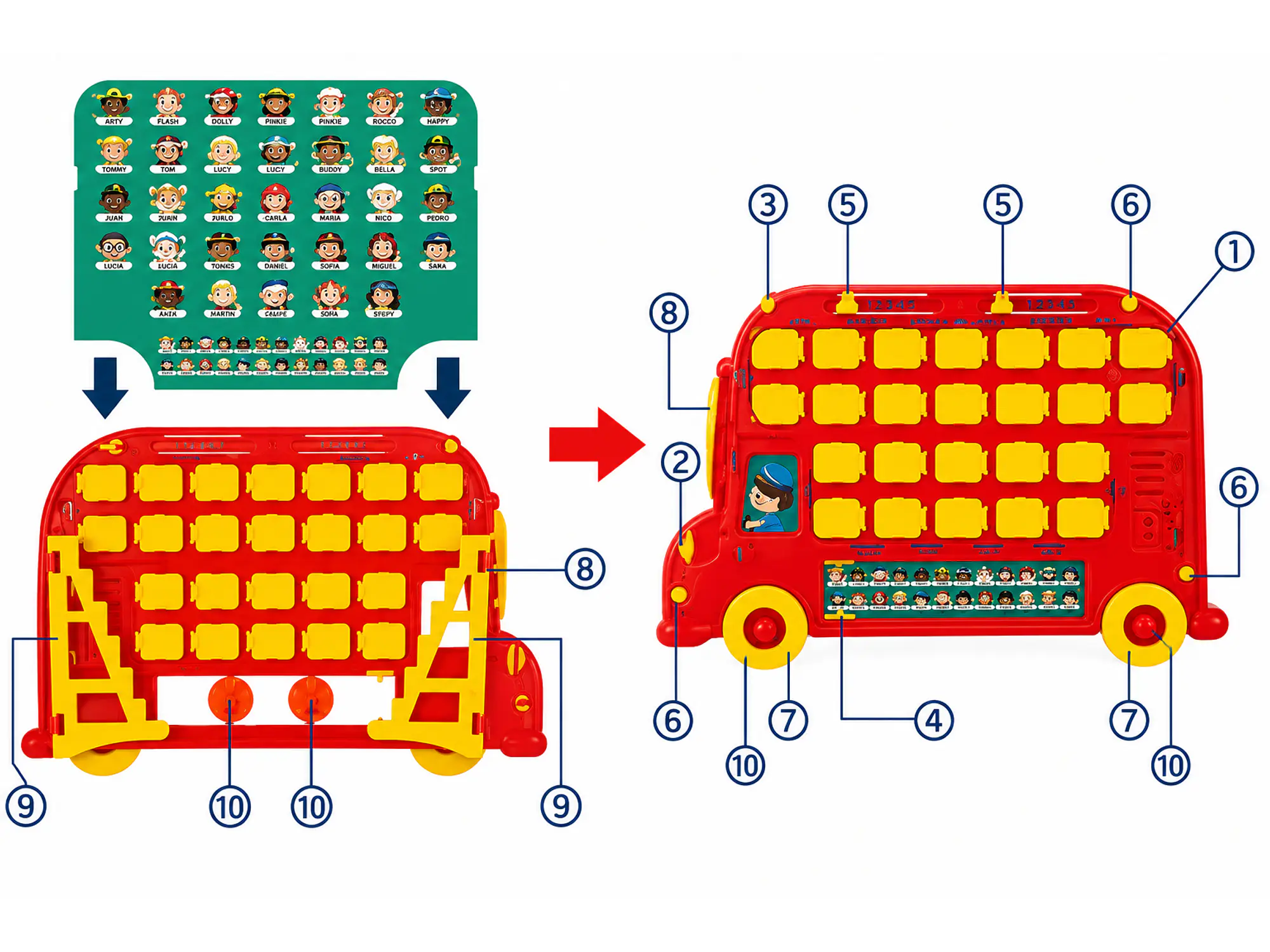 Adivinar quien soy en bus animales y personas 2