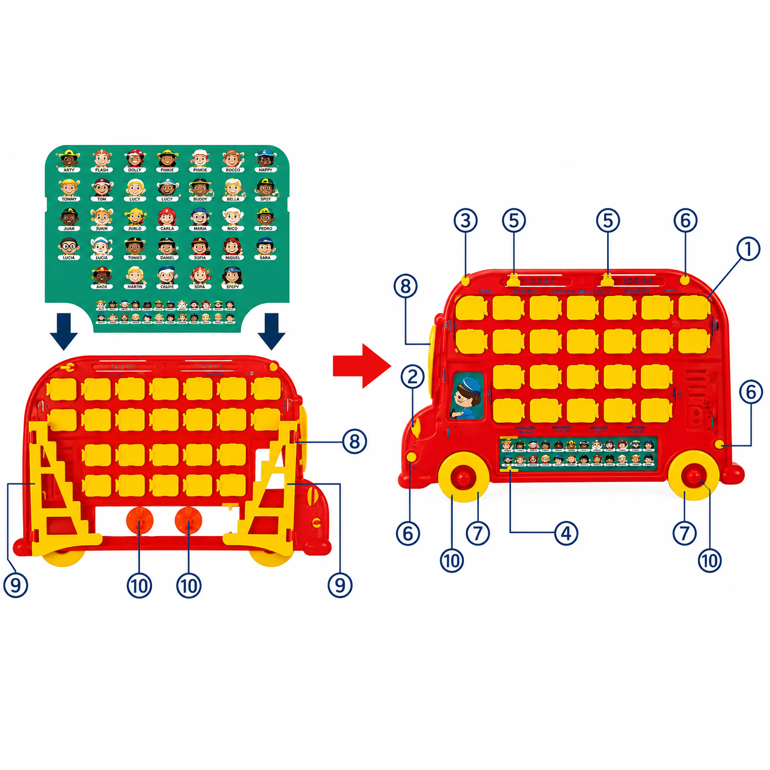 Adivinar quien soy en bus animales y personas 2