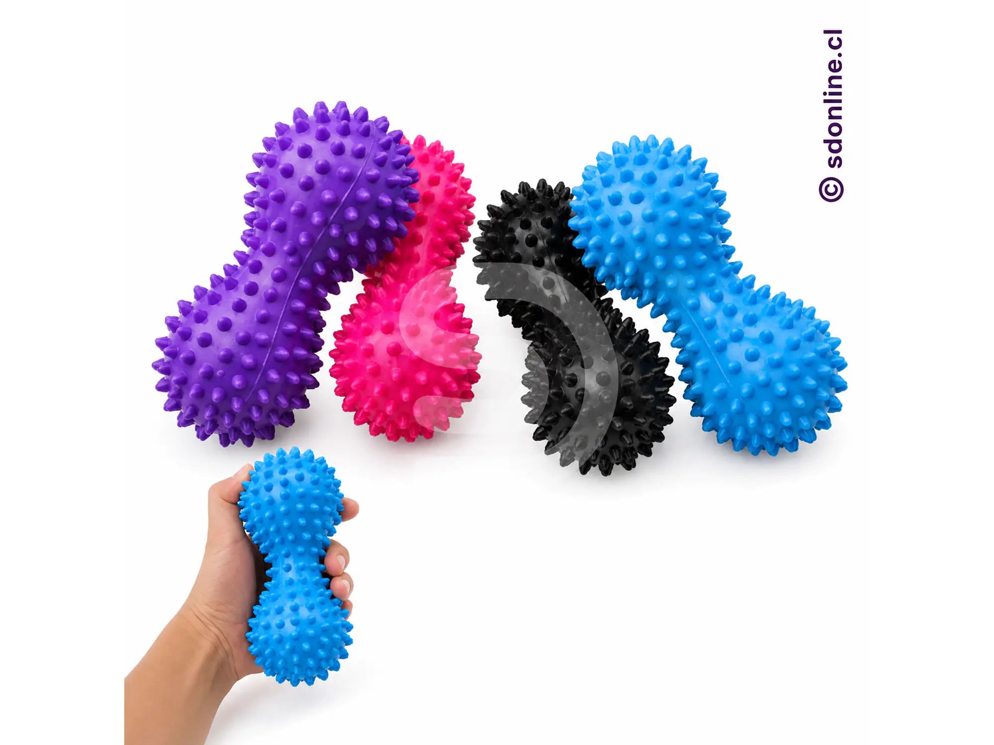 Kit 5 balones rodillos sensorial tipo maní  1