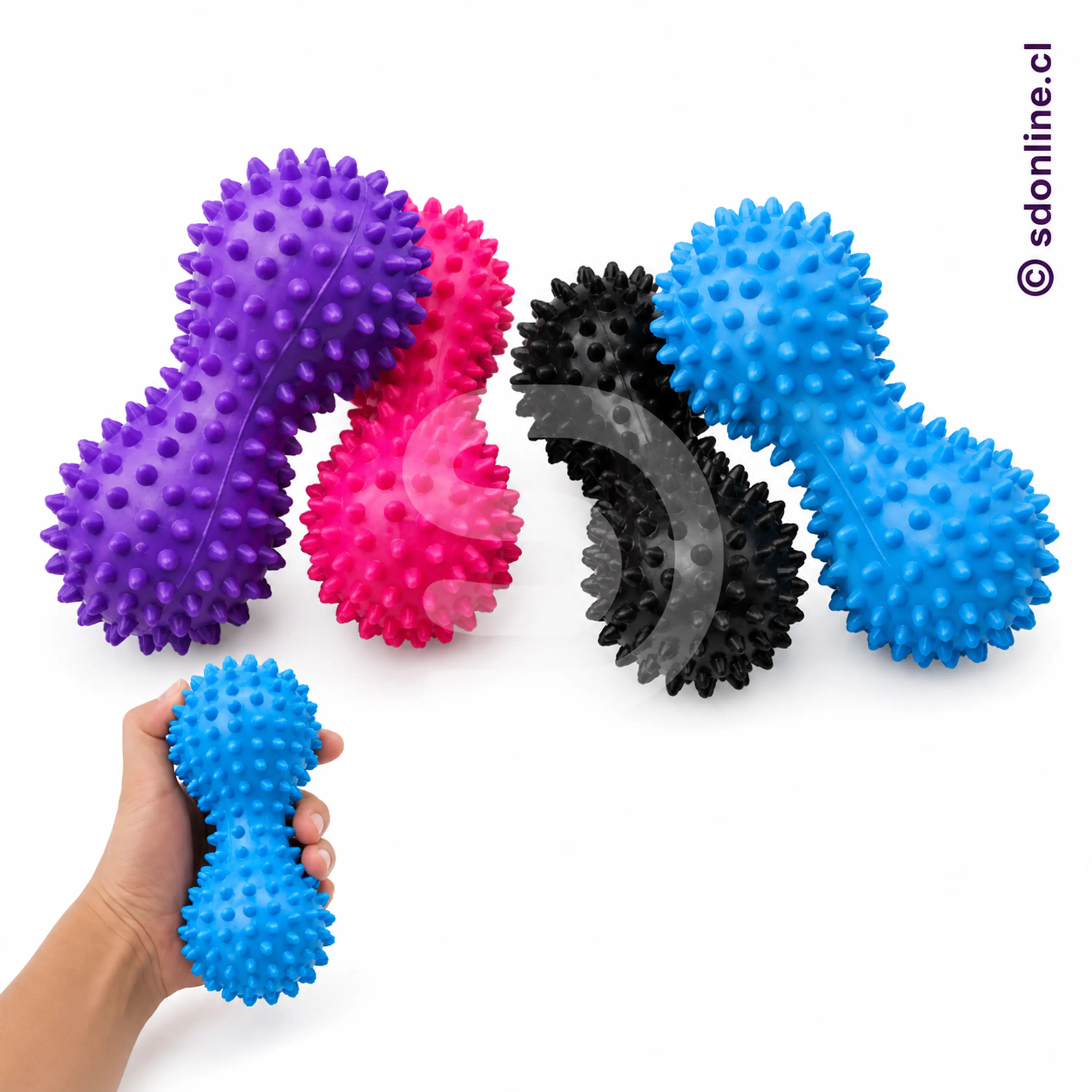 Kit 5 balones rodillos sensorial tipo maní  1
