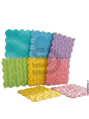 Tapete sensorial infantil texturizados