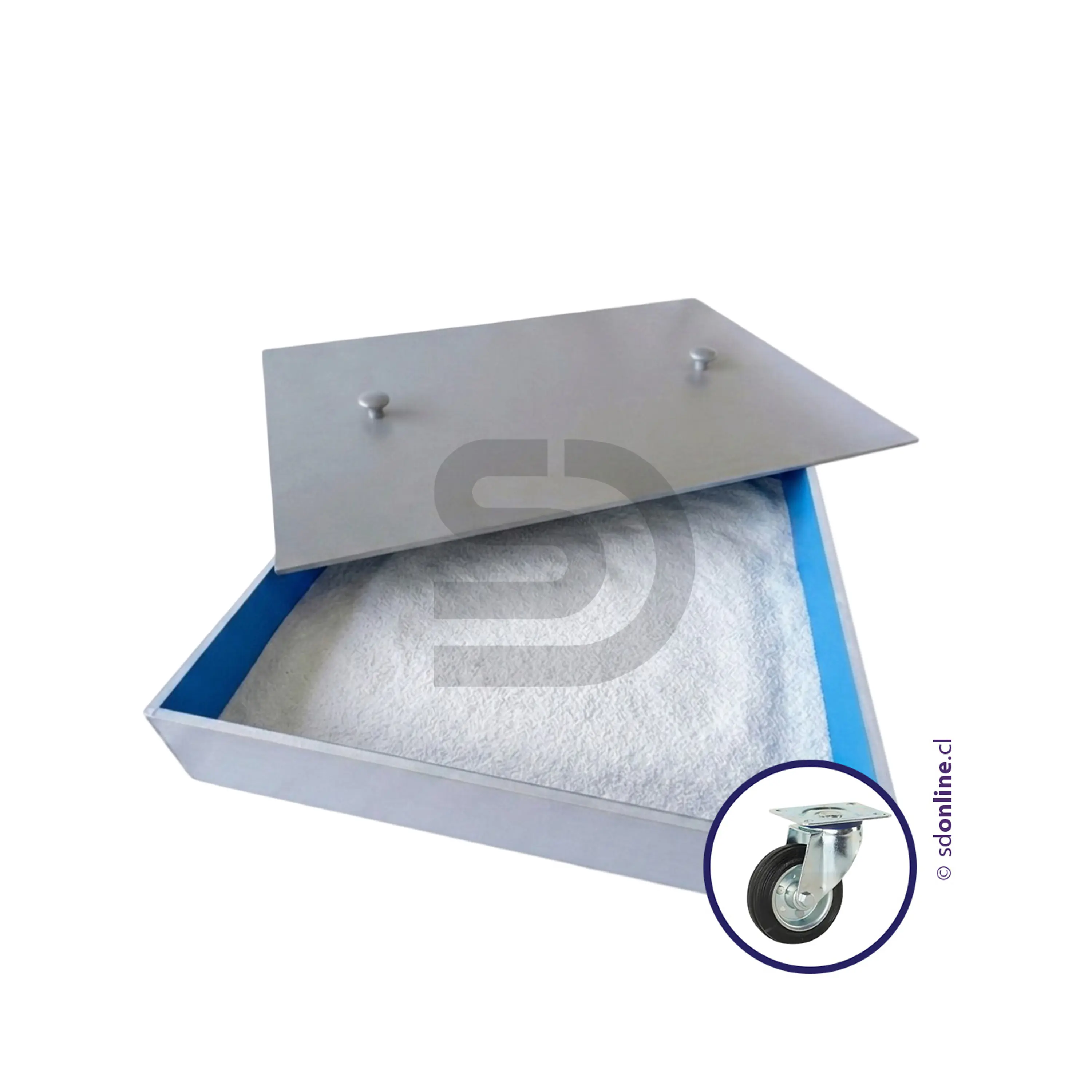 Caja de arena con ruedas 2