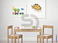 Mesa infantil de más 2 sillas madera - Miniatura 4