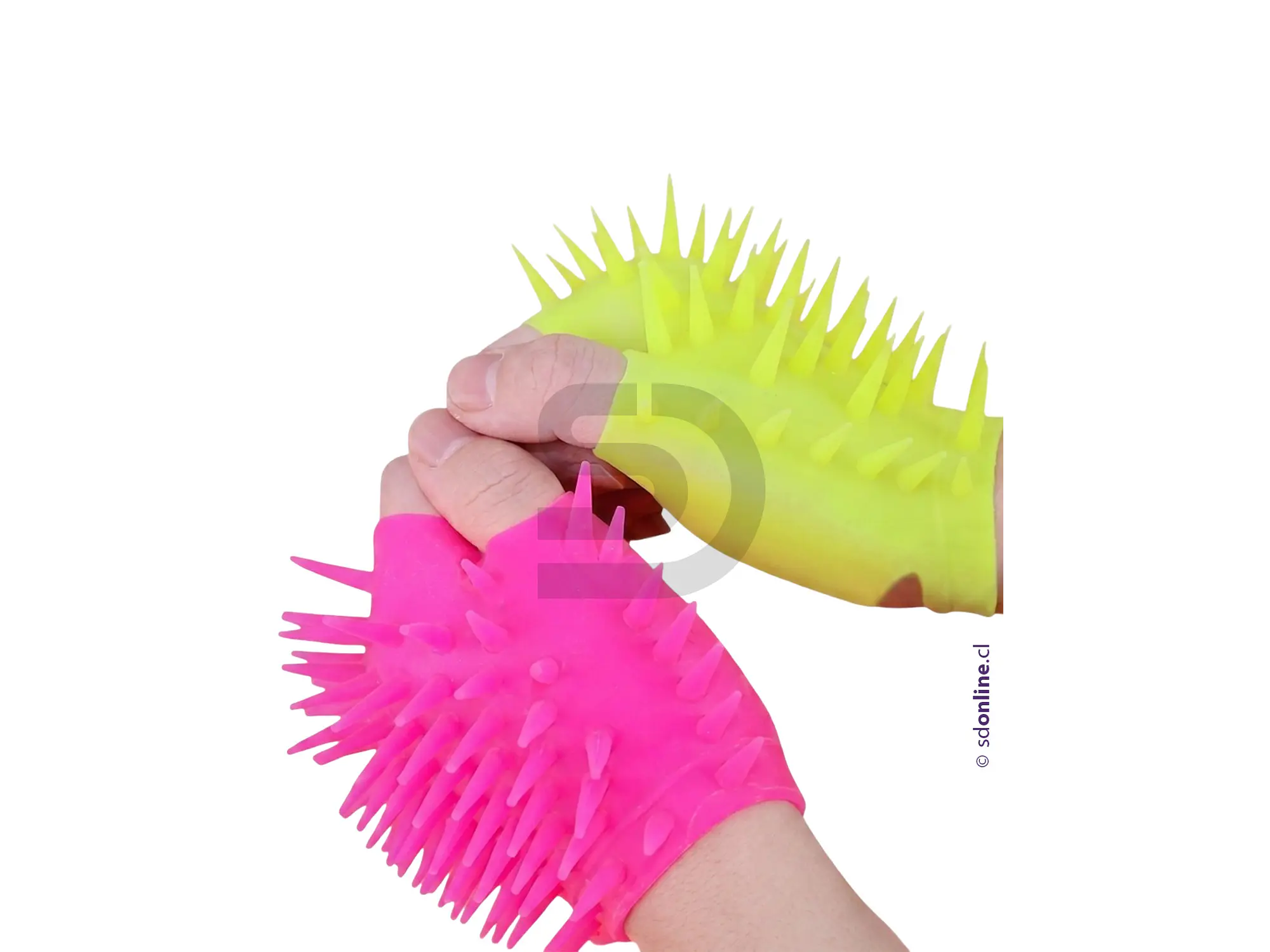 Set de 4 guantes sensoriales de relajación goma soft 2