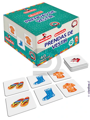 Memorice de prendas de vestir. 