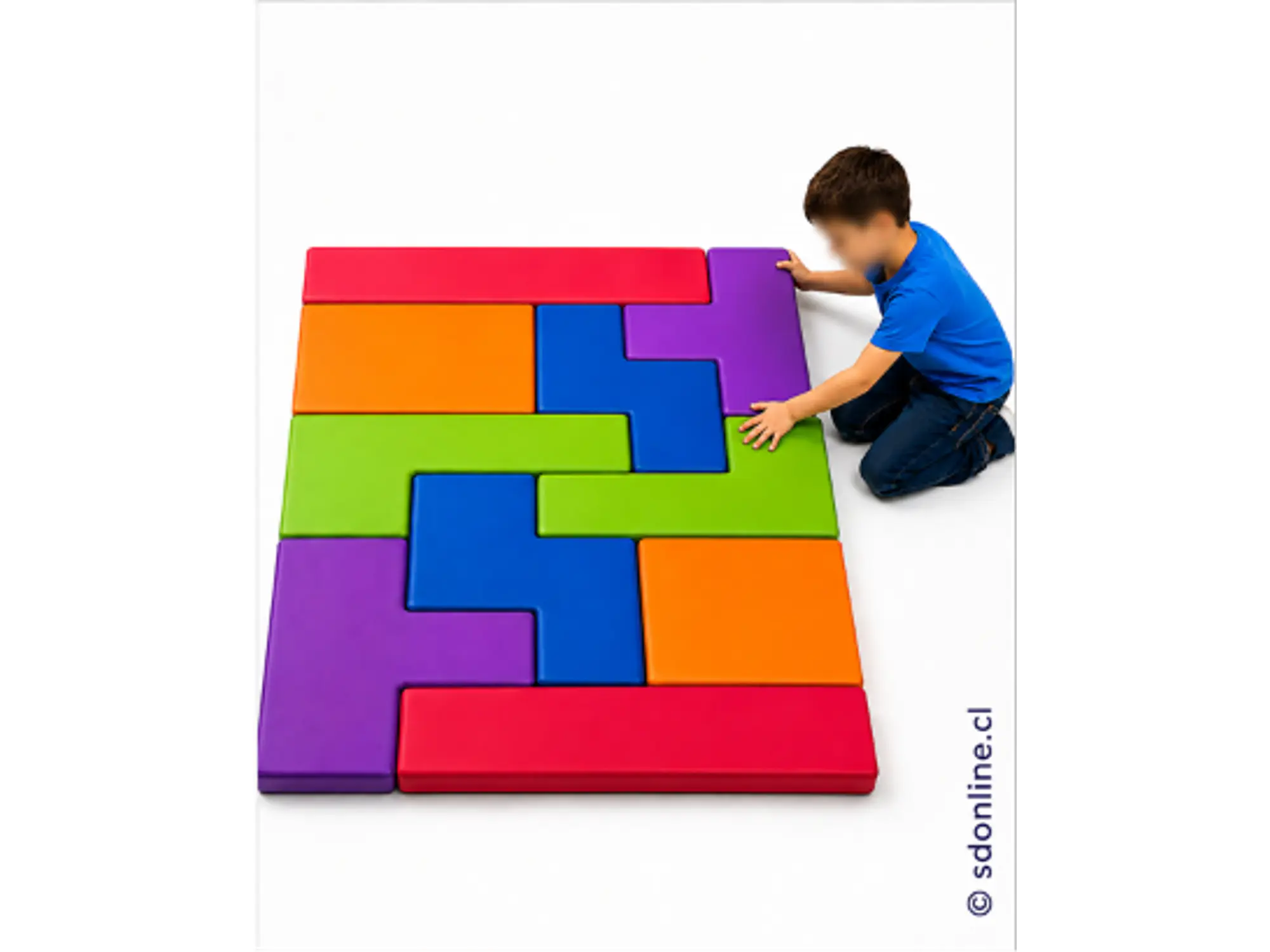 Tetris gigante de espuma 10 pzas 160x100 cms 1
