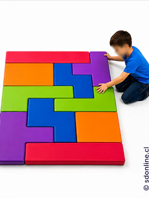 Tetris gigante de espuma 10 pzas 160x100 cms