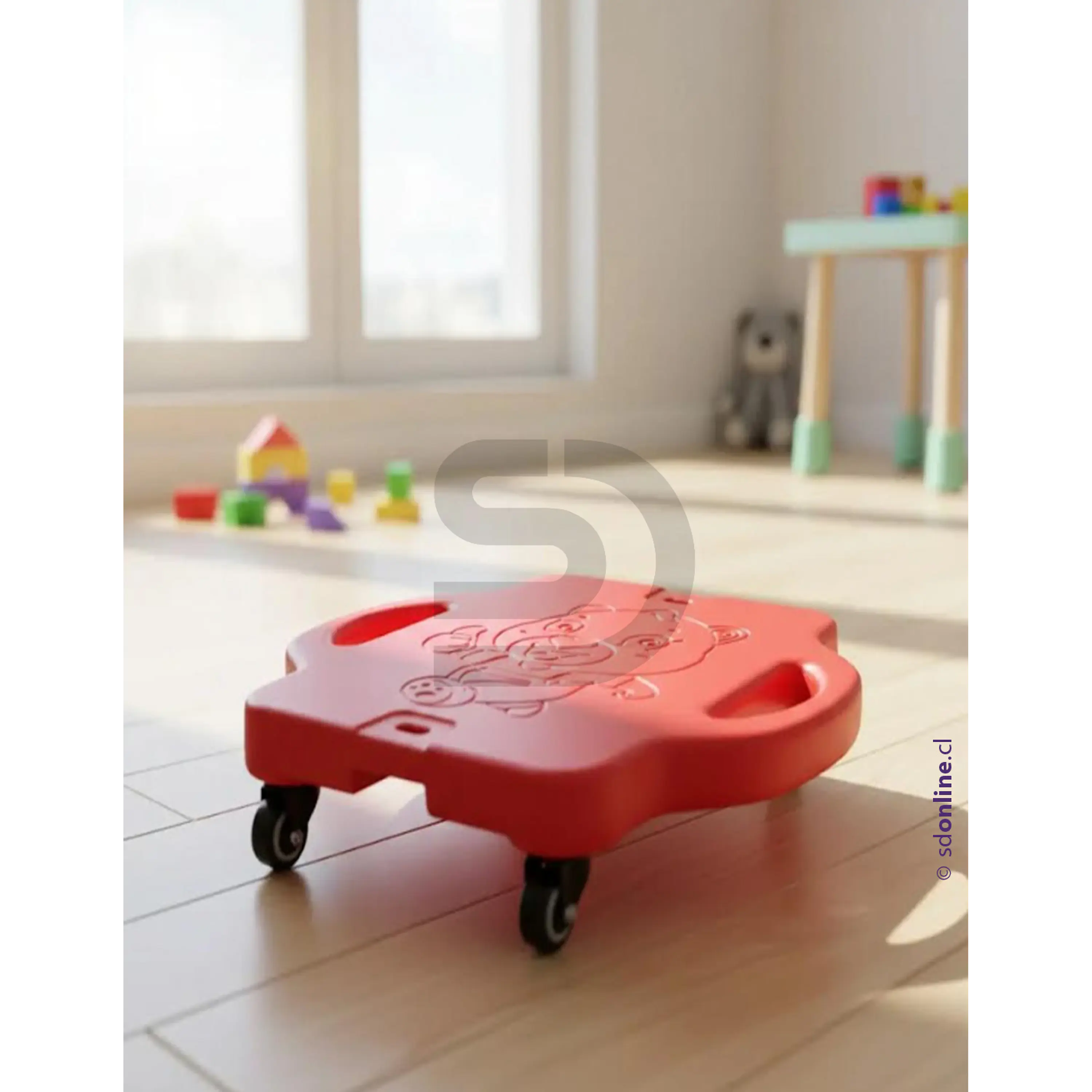 Kit terapéutico rampa patineta y cojín de seguridad didactikids 3