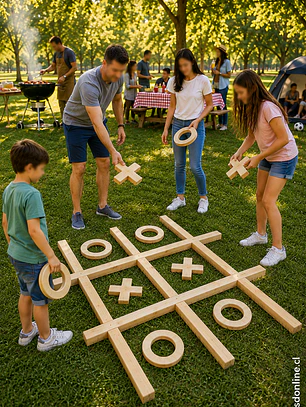 Juego gato gigante de madera 1x1 metro