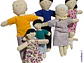 Familia de trapo sexuada 7 integrantes - Miniatura 1