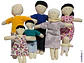 Familia de trapo sexuada 7 integrantes - Miniatura 2