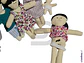 Familia de trapo sexuada 7 integrantes - Miniatura 3