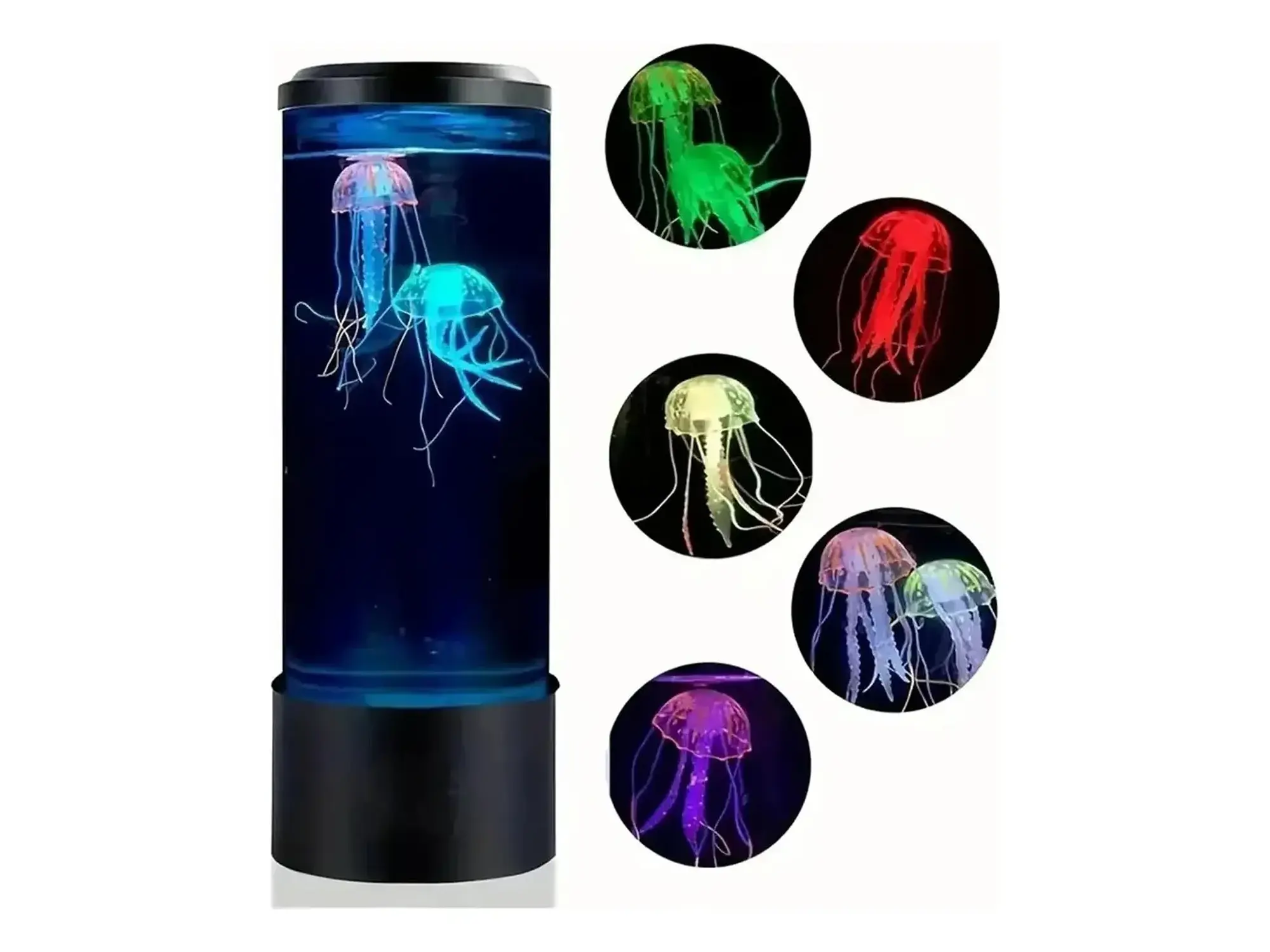 Lámpara nocturna LED sensorial medusas 7 colores 1