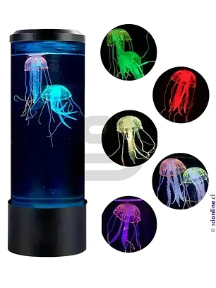 Lámpara nocturna LED sensorial medusas 7 colores