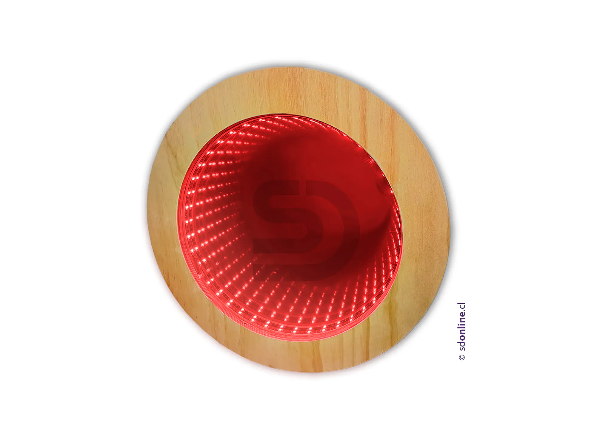 Espejo sensorial de luz led infinito inalámbrico y audio 3