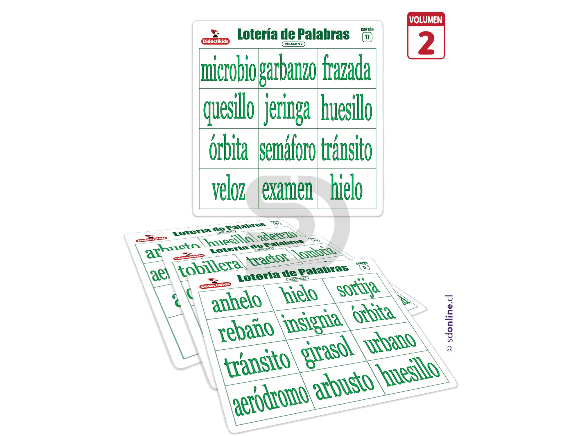 Lotería de palabras - Vol 2 2