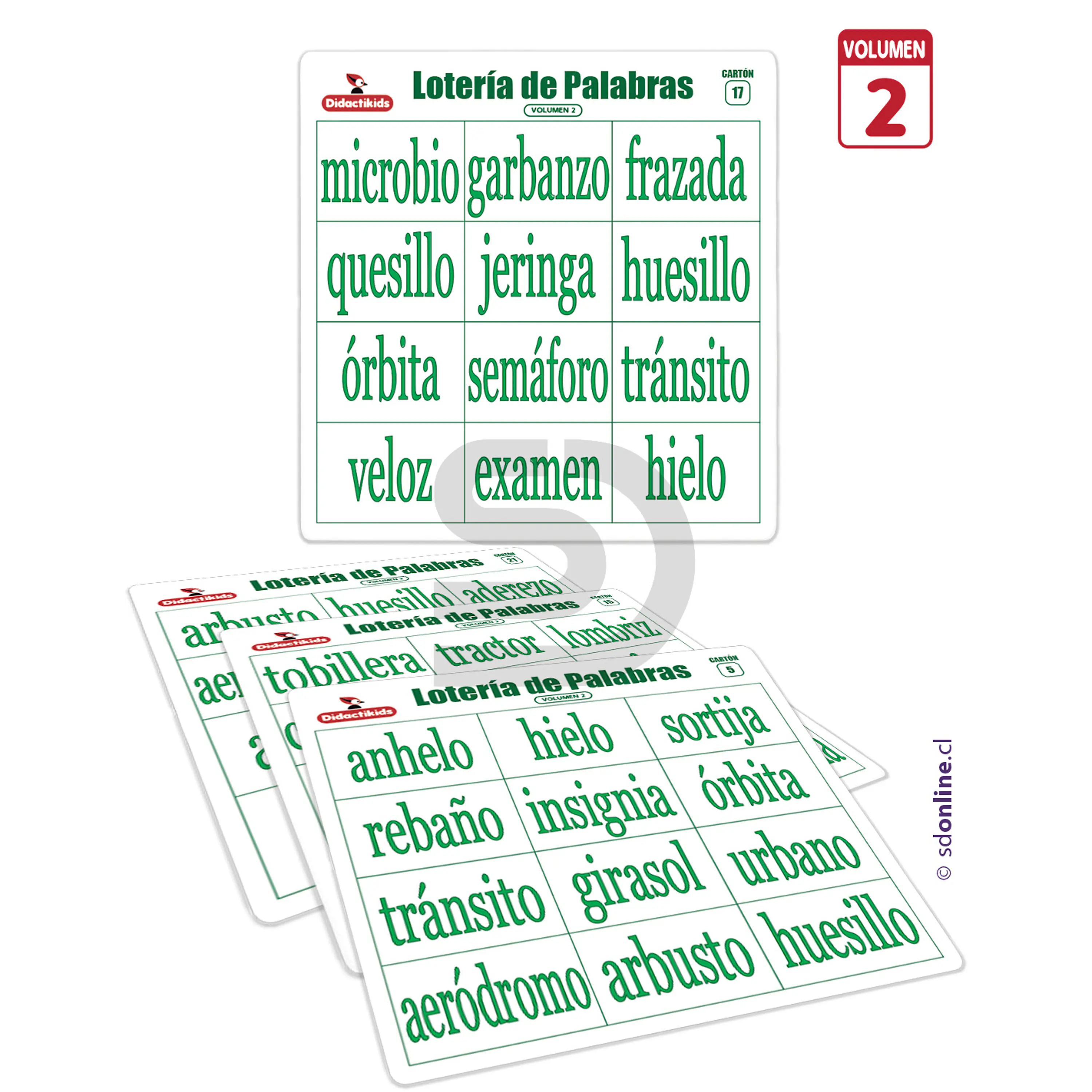 Lotería de palabras - Vol 2 2