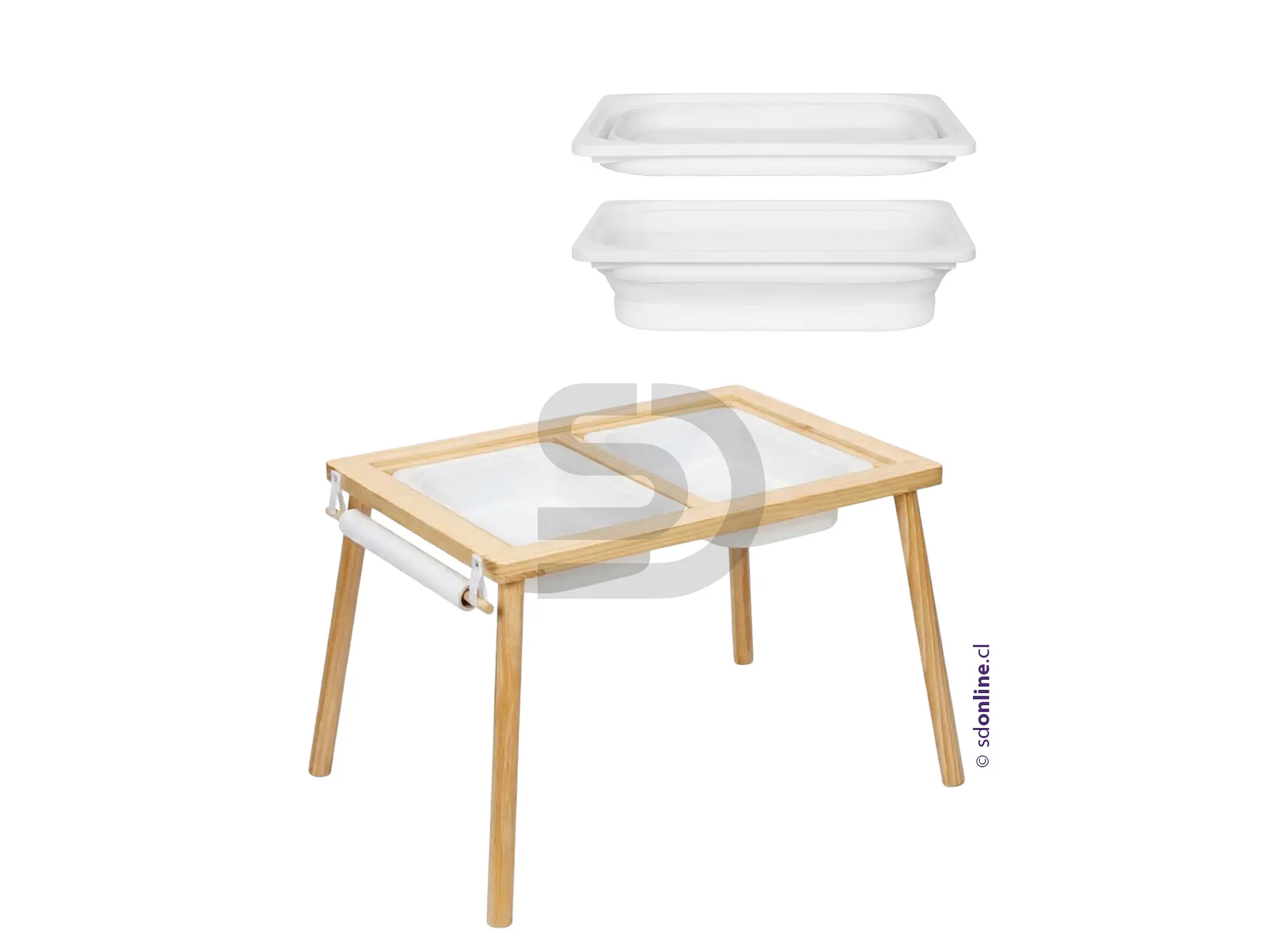 Mesa sensorial 2 reparticiones con actividades 1