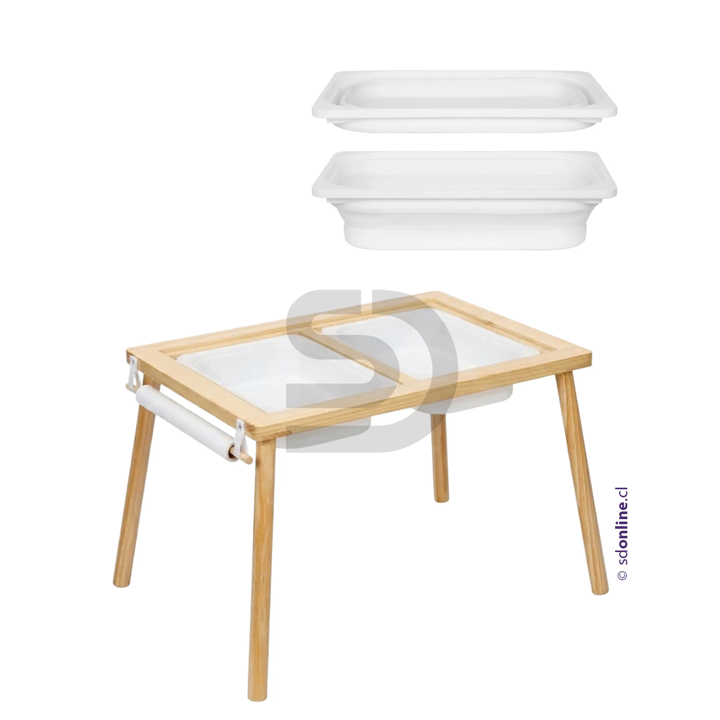 Mesa sensorial 2 reparticiones con actividades 1