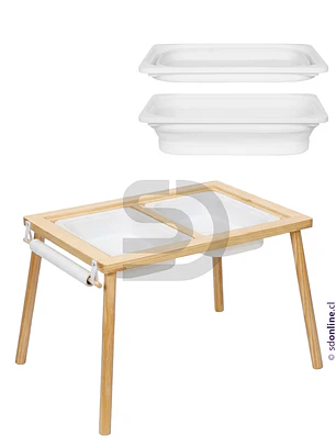 Mesa sensorial 2 reparticiones con actividades