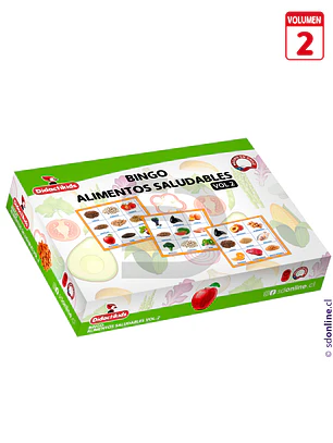 Bingo de alimentos saludables - Vol. 2