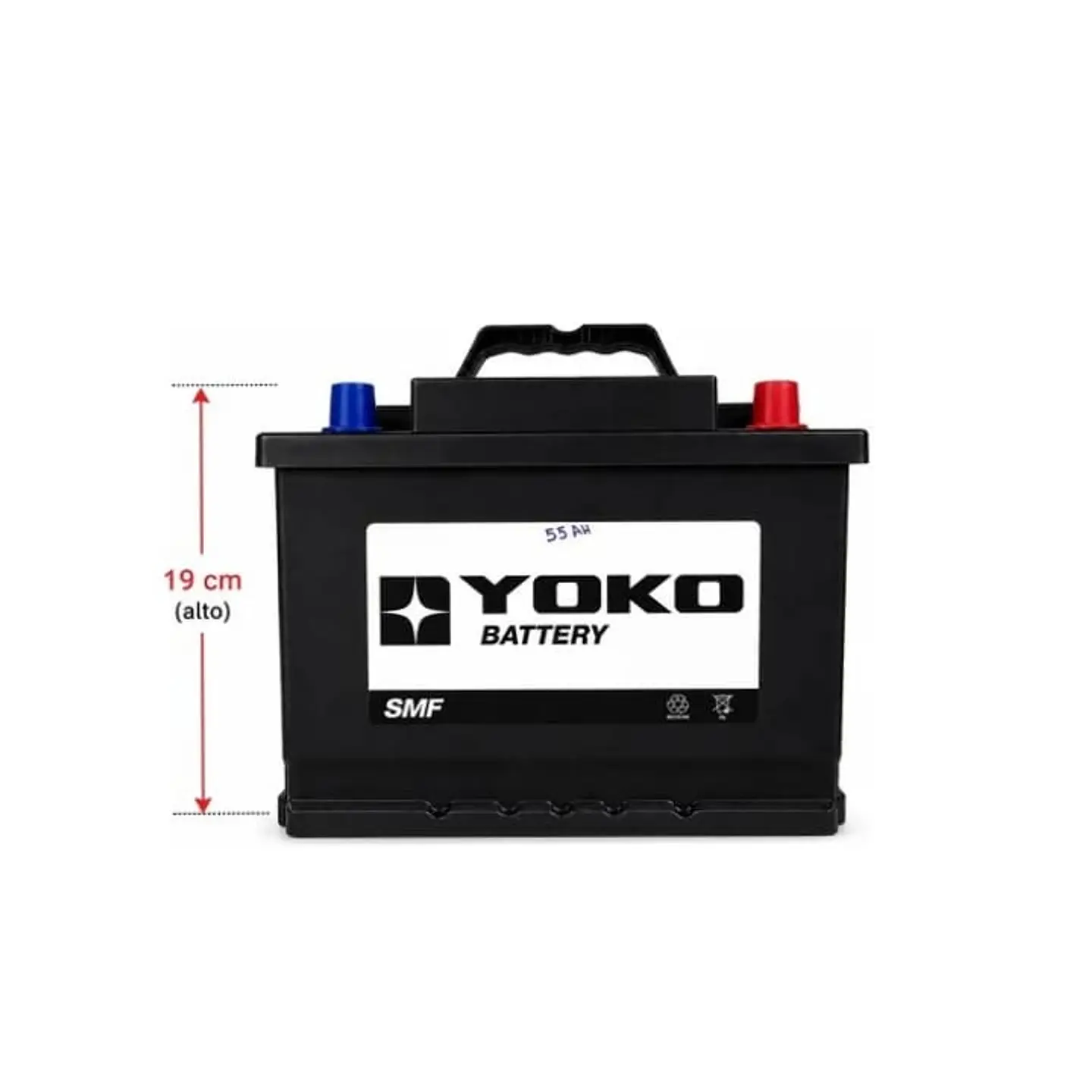 Bateria 55amp Cca 480 Positivo Derecho Yoko 3