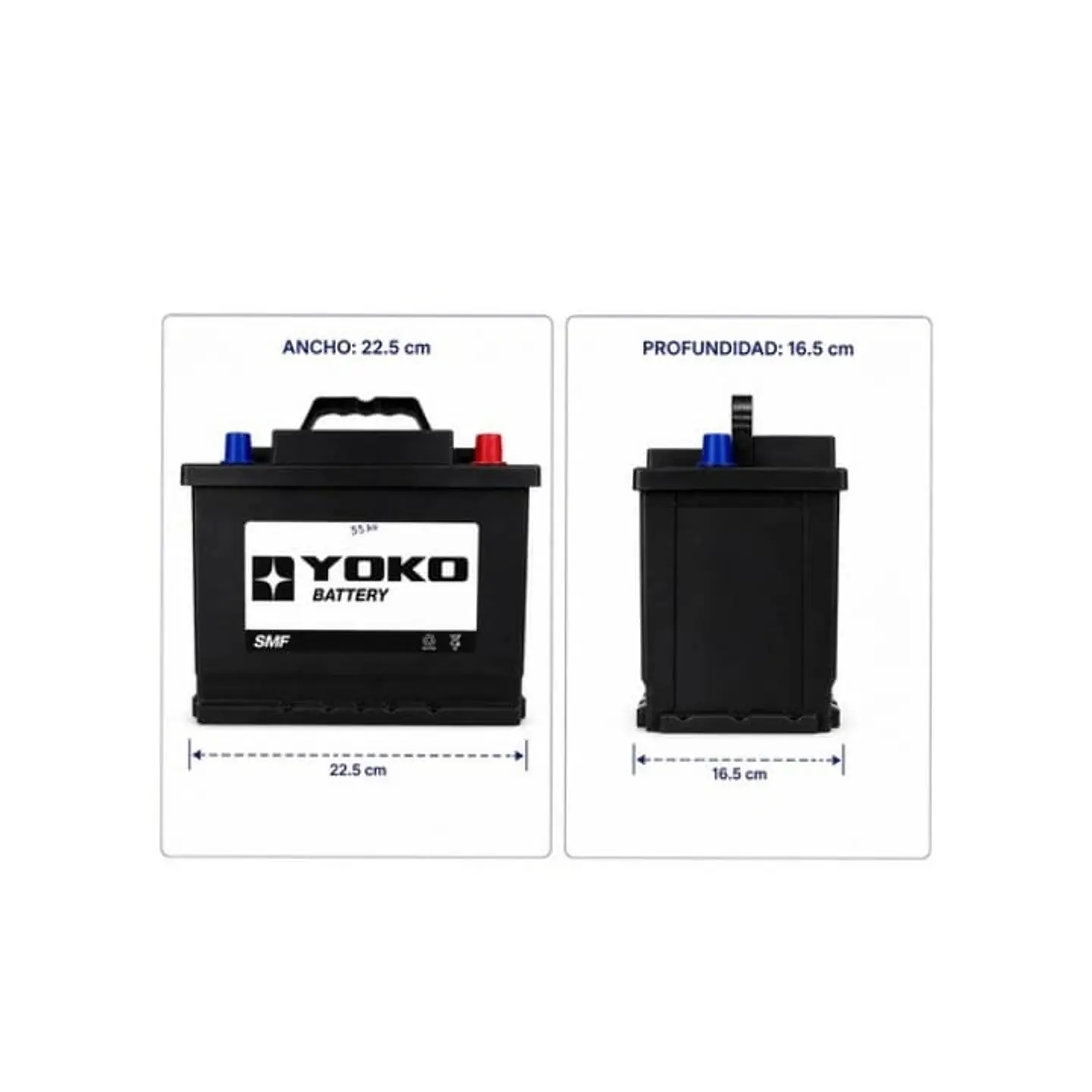 Bateria 55amp Cca 480 Positivo Derecho Yoko 4