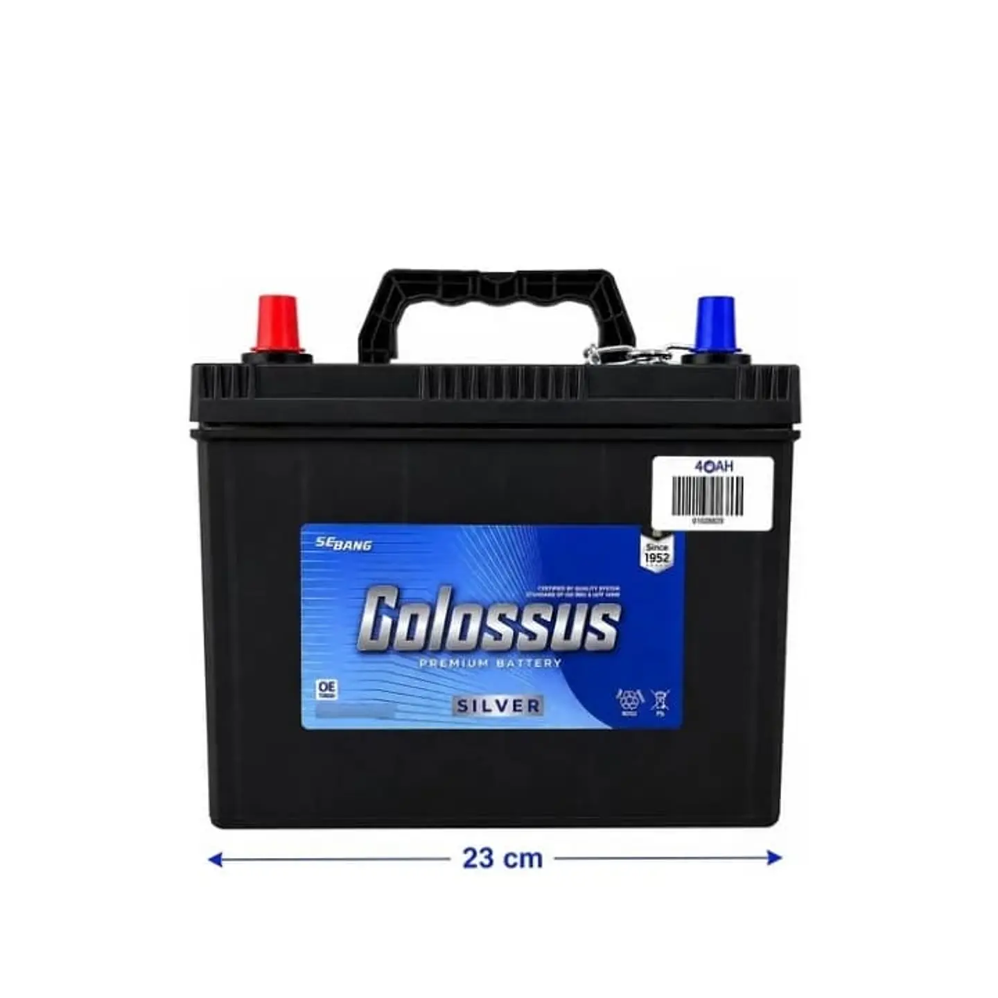 Bateria 40amp Cca 400 Positivo Izquierdo Colossus 3