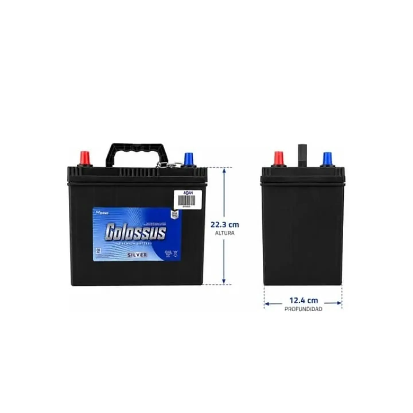 Bateria 40amp Cca 400 Positivo Izquierdo Colossus 4