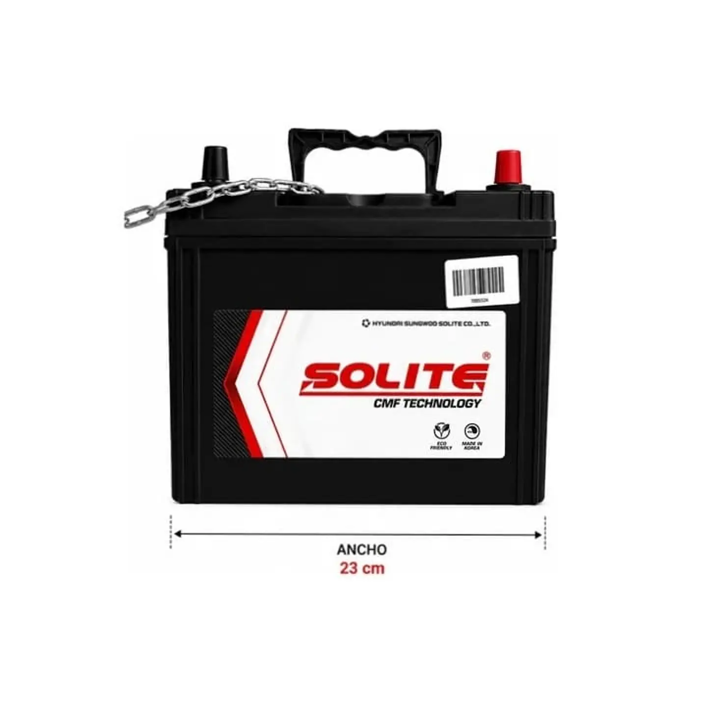 Bateria 45amp cca 440 positivo derecho solite 3