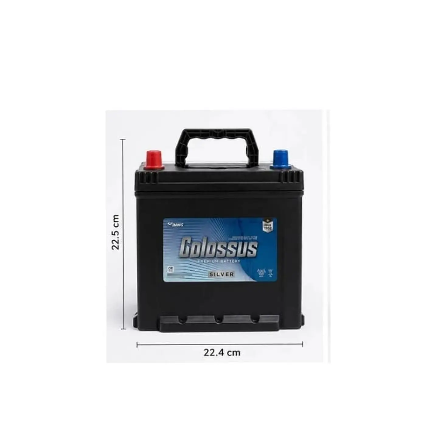 Bateria 60amp cca 450 positivo izquierdo colossus 3