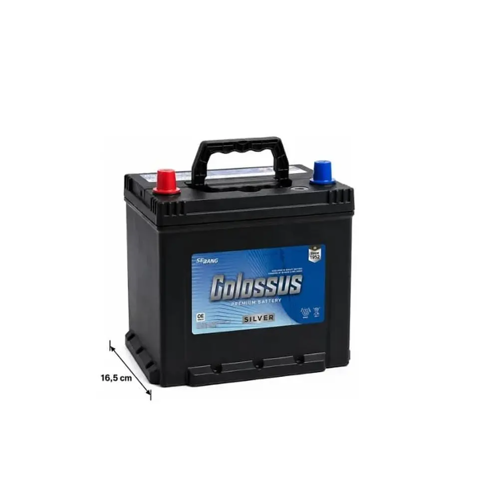 Bateria 60amp cca 450 positivo izquierdo colossus 4