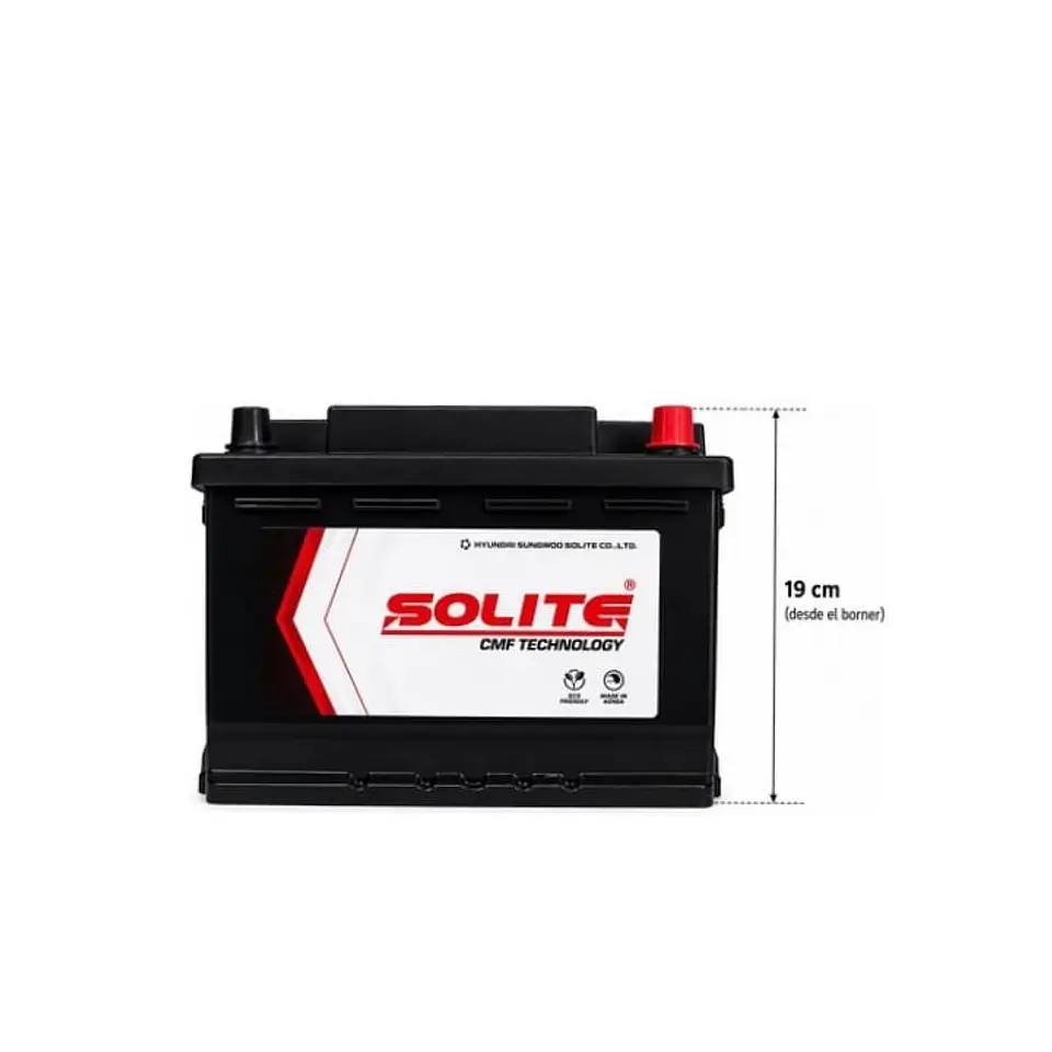 Bateria 62amp cca 520 positivo derecho solite 3