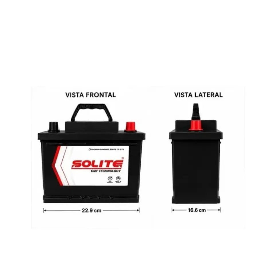 Bateria 62amp cca 520 positivo derecho solite 4