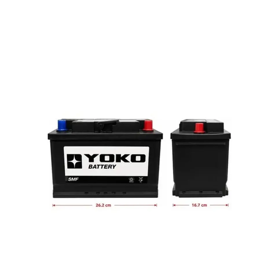 BATERIA 72AMP CCA 610 POSITIVO DERECHO YOKO 3