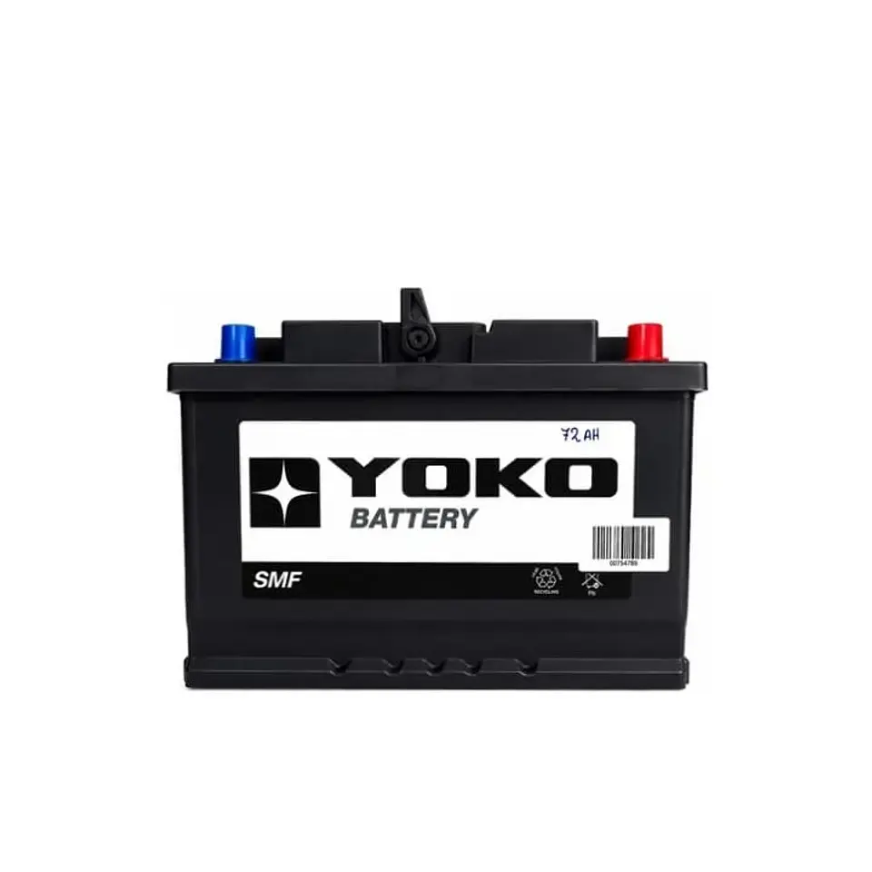 BATERIA 72AMP CCA 610 POSITIVO DERECHO YOKO 1