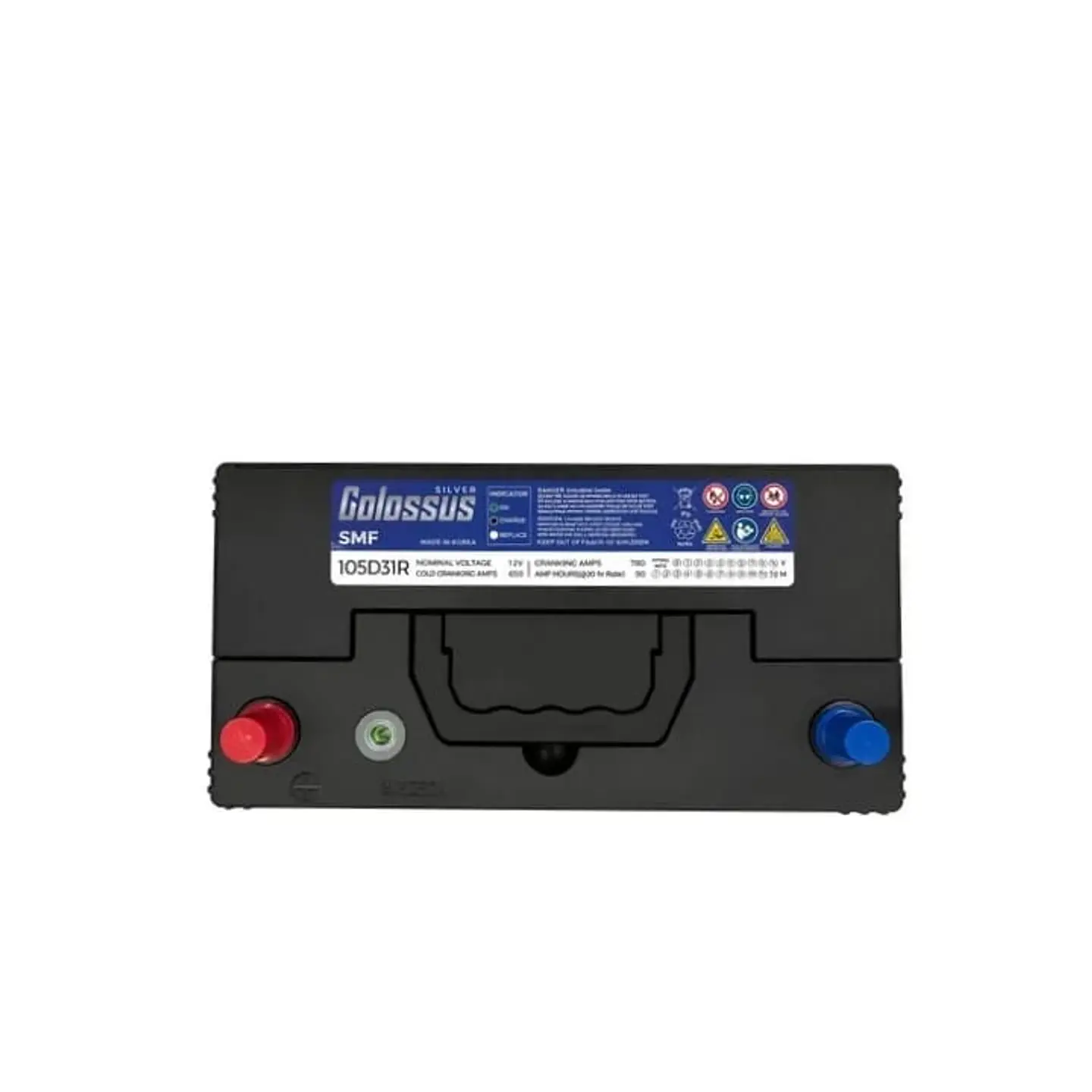 Bateria 90amp cca 650 positivo izquierdo colossus 2