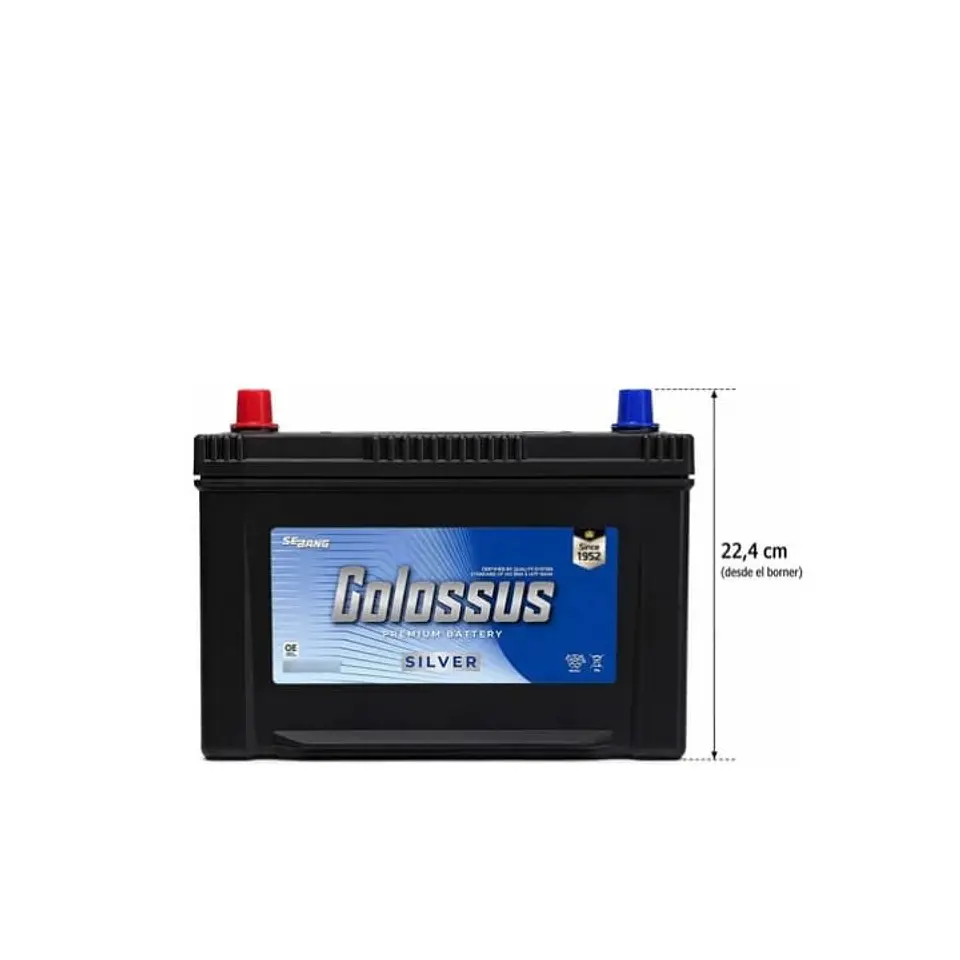 Bateria 90amp cca 650 positivo izquierdo colossus 3