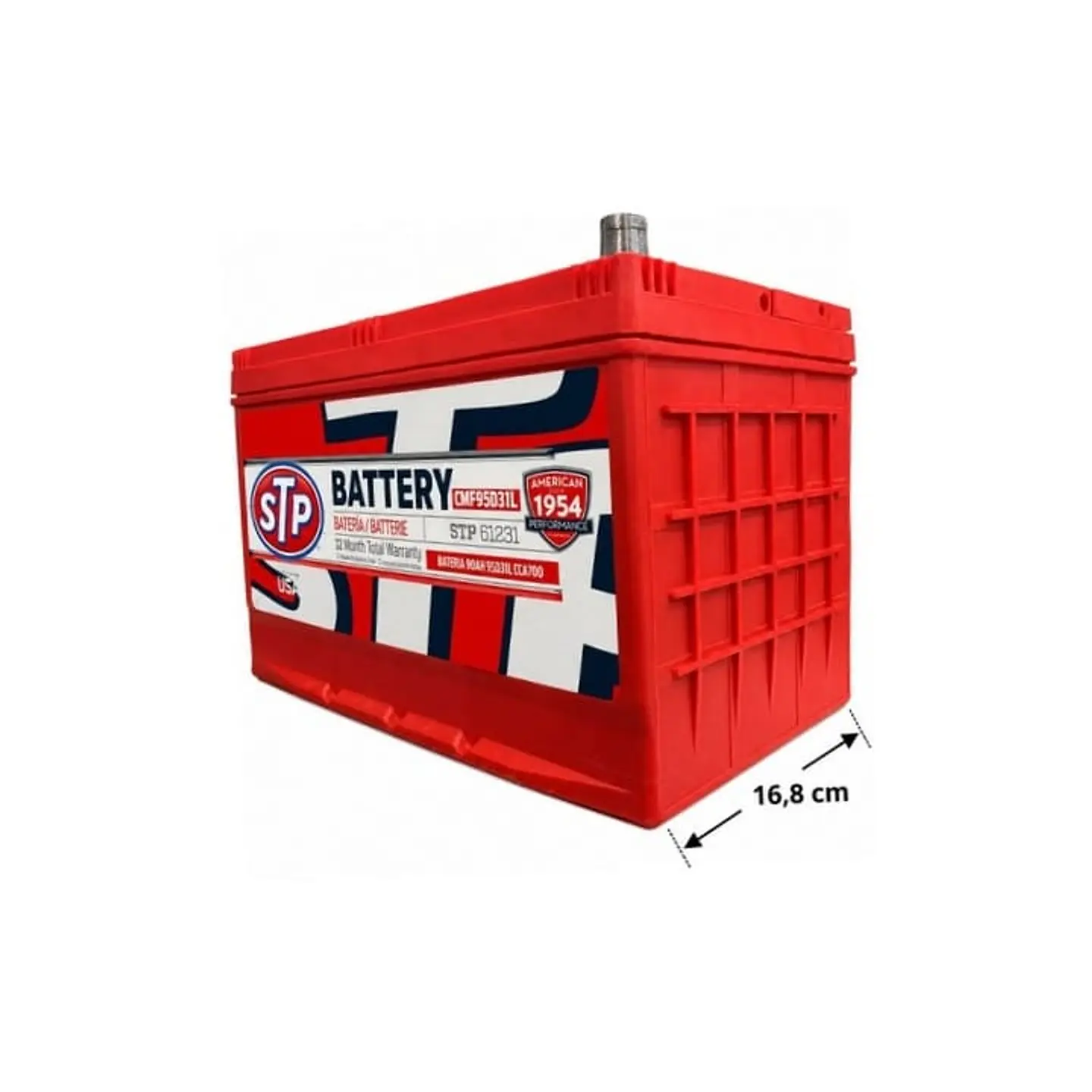 Bateria 90amp cca 700 positivo derecho stp 6