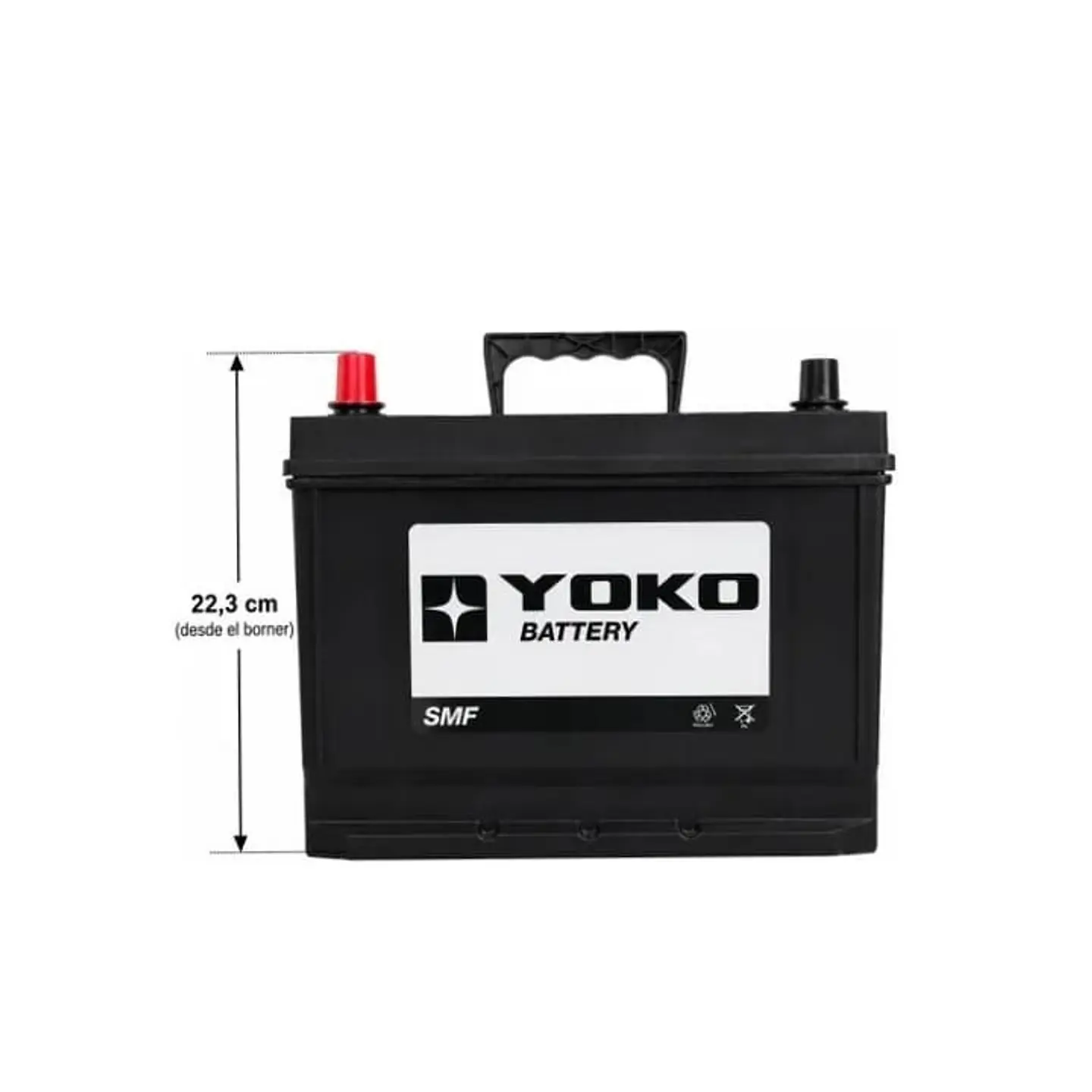 Bateria 90amp cca 750 positivo izquierdo yoko 4