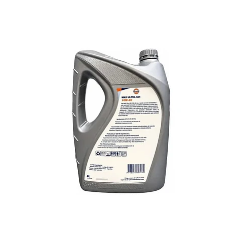 Aceite 10w40 gulf max ultra gdi sp bencina 4l semi-sintetico