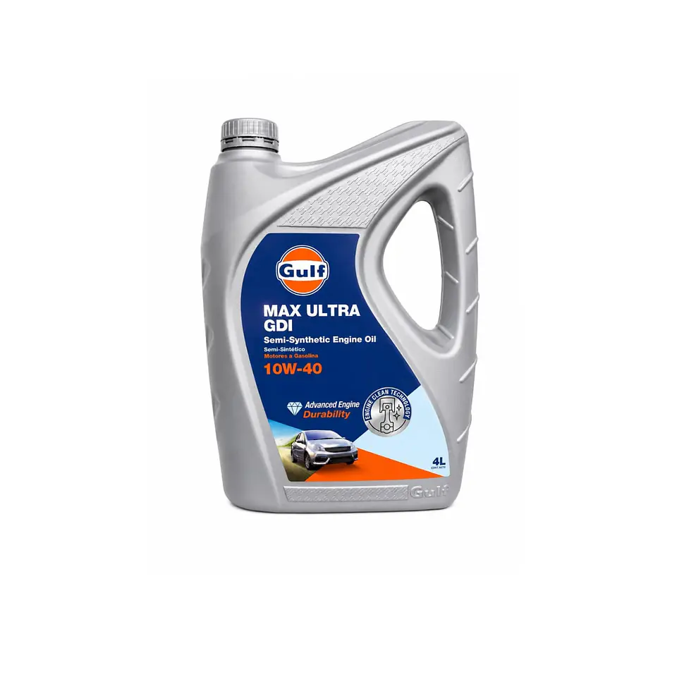 Aceite 10w40 gulf max ultra gdi sp bencina 4l semi-sintetico 1