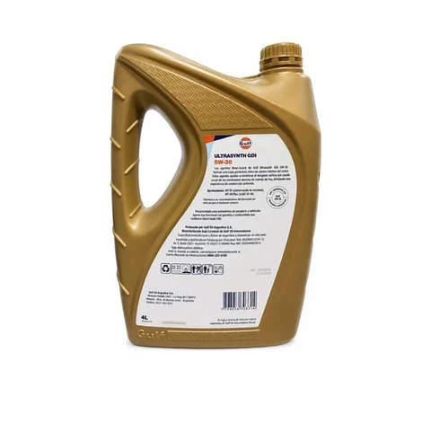 Aceite 5w30 gulf ultrasynteh sintetico gasolina 4l